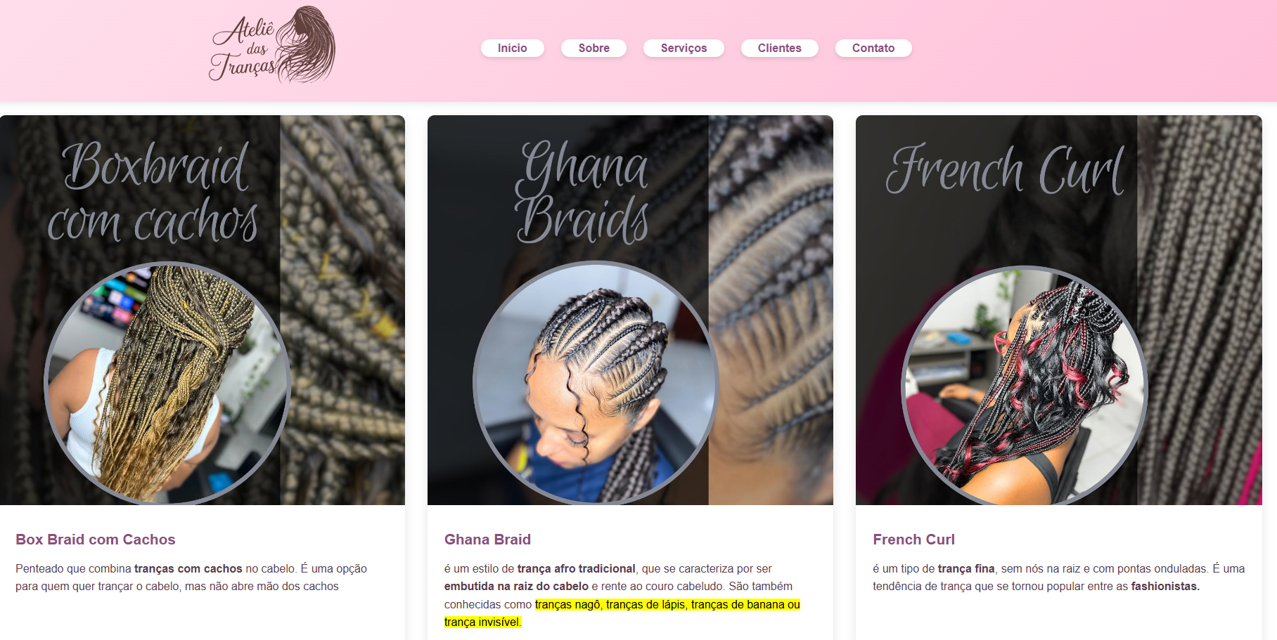 Miniatura do Ateliê das Tranças